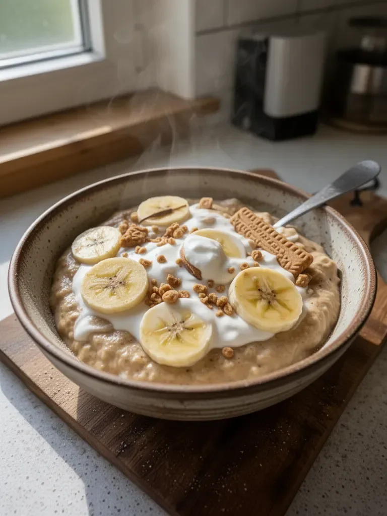 Bananenpudding mit Protein