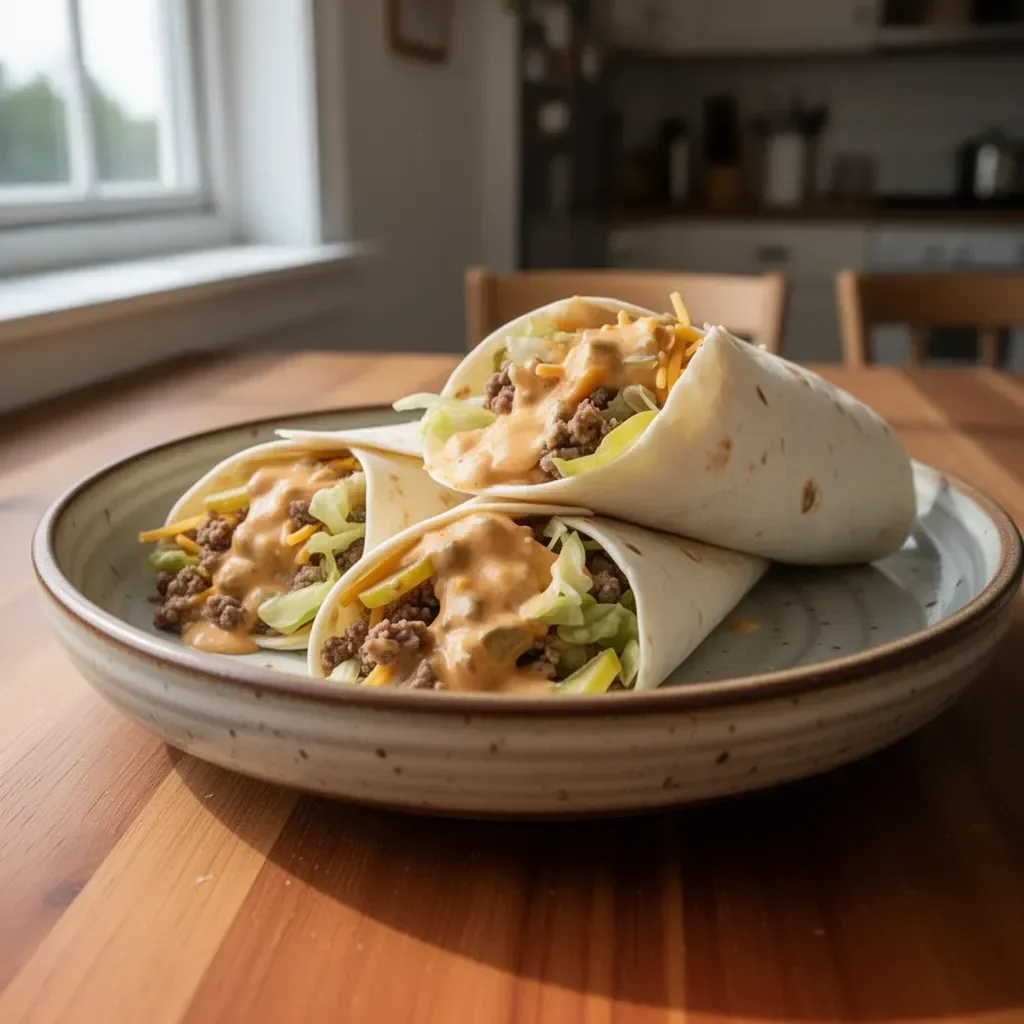Big Mac Wrap mit frischen Zutaten und leckerem Geschmack