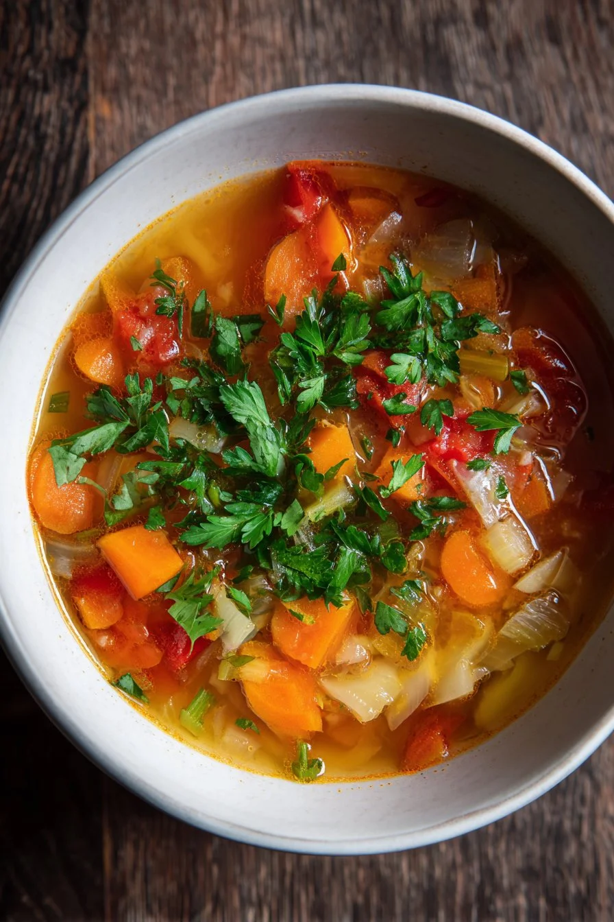 Einfache Gemüsesuppe