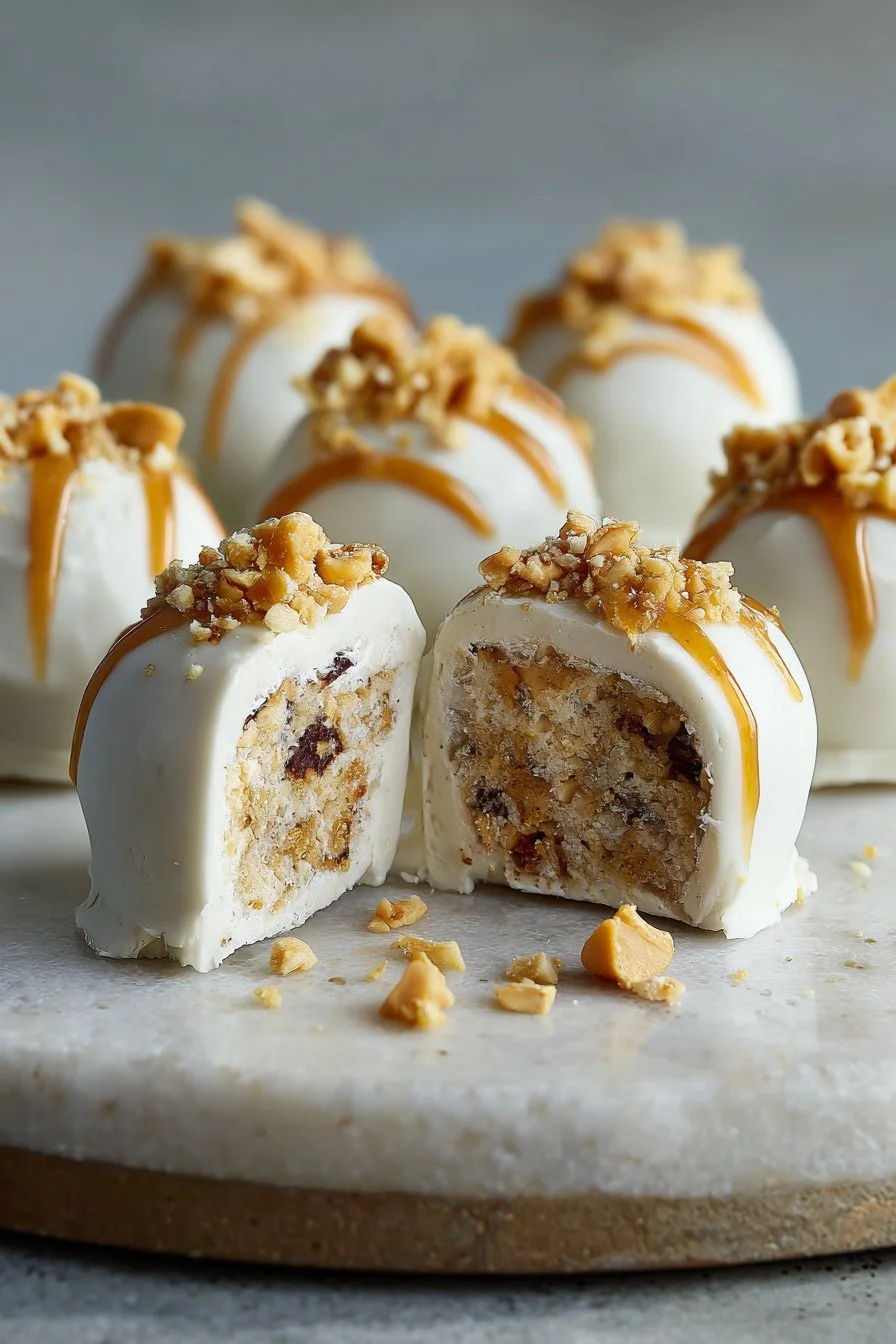 Eisige Griechische Joghurtbissen mit Erdnussbutter
