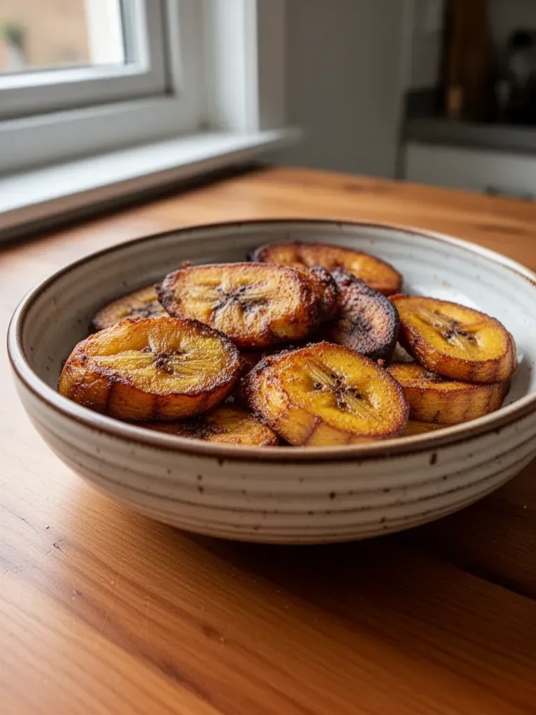 Frittierte Bananen aus reifen Bananen, goldbraun und knusprig gebraten