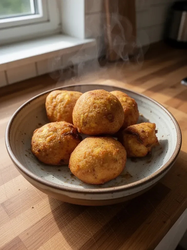 Frittierte Bananenbälle