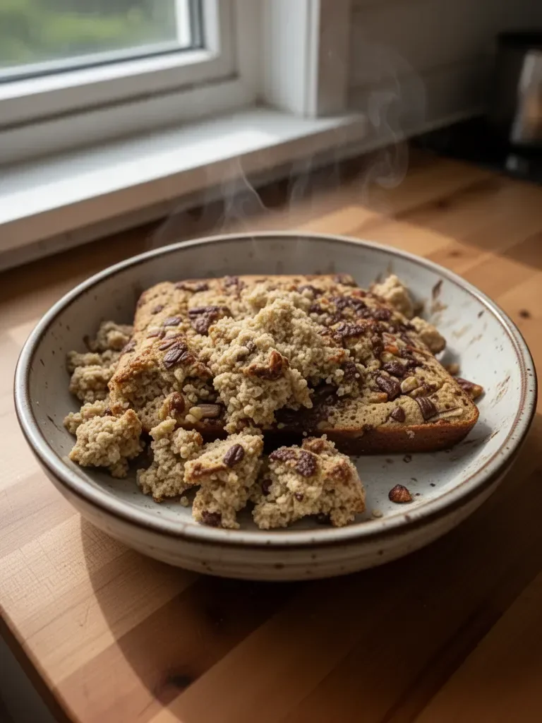 Gebackene Haferflocken im Bananenbrot-Stil