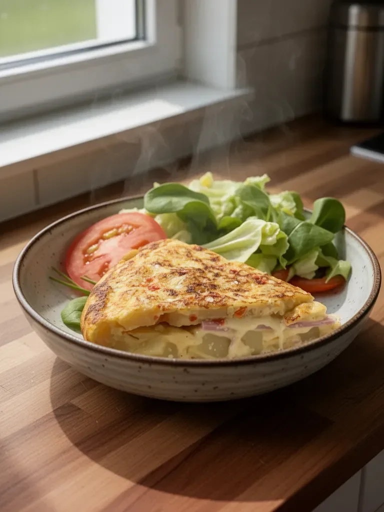 Gefüllte Tortilla mit Kartoffeln