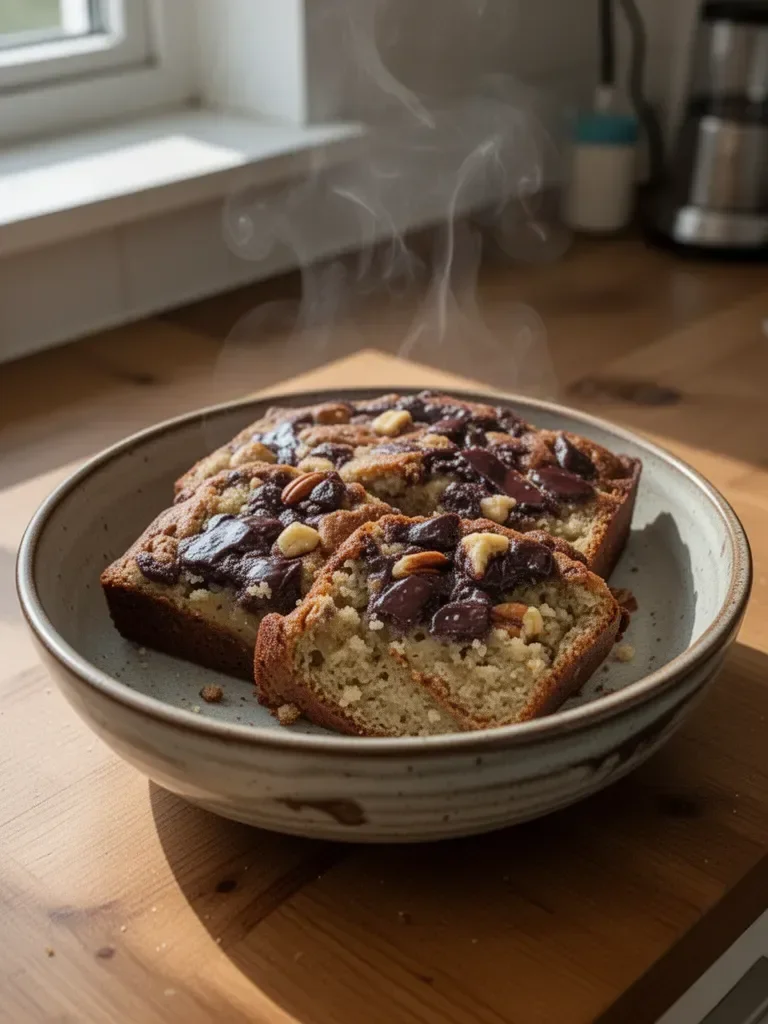 Gesunder Bananenbrot mit Joghurt