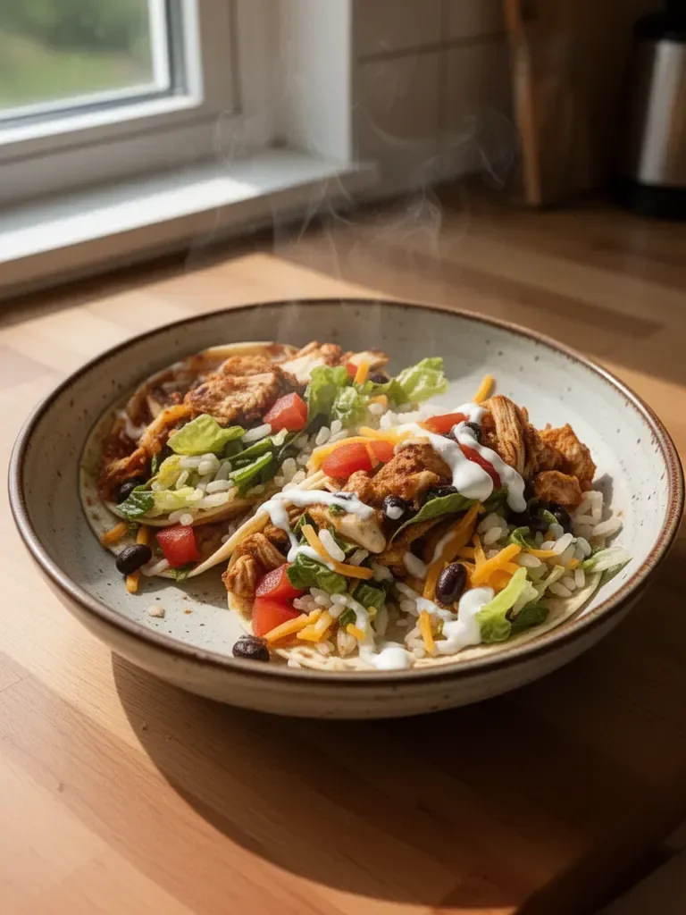 Gewürzte Hähnchentacos