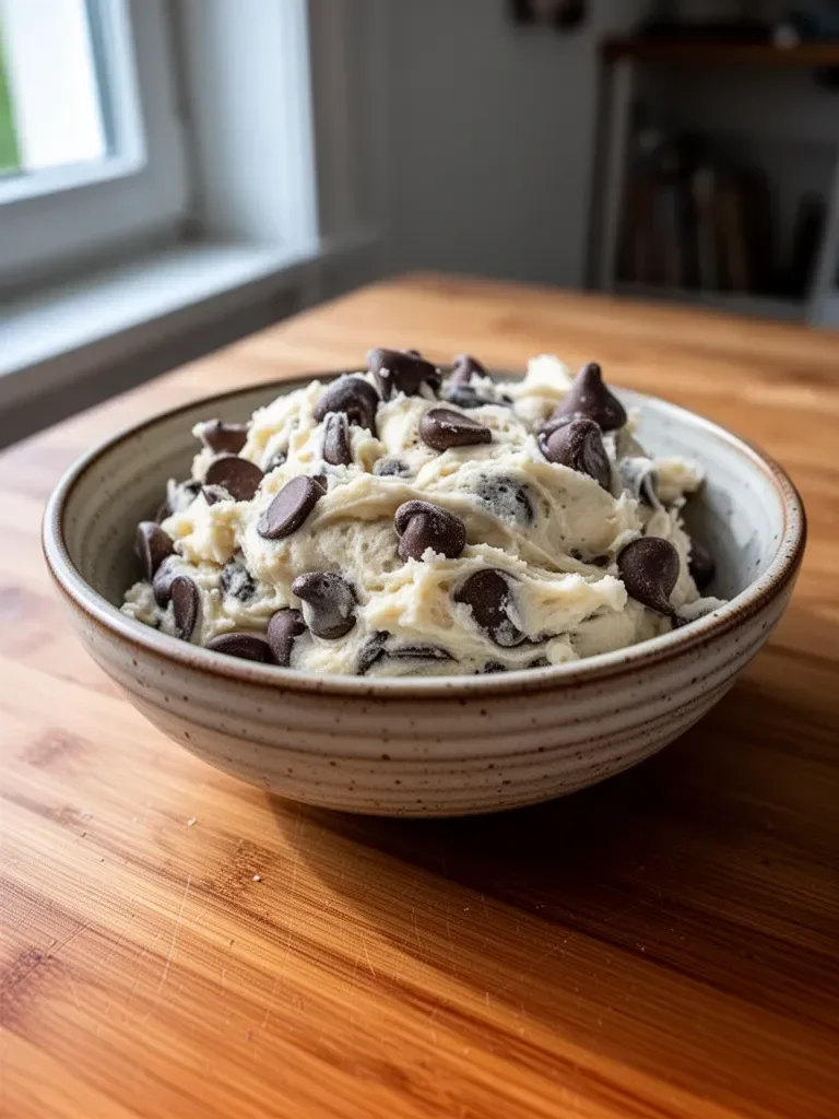 Griechischer Joghurtkeksteig auf einem Backblech, bereit zum Backen.