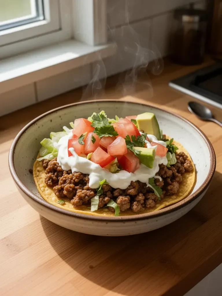 Hackfleisch-Tostadas