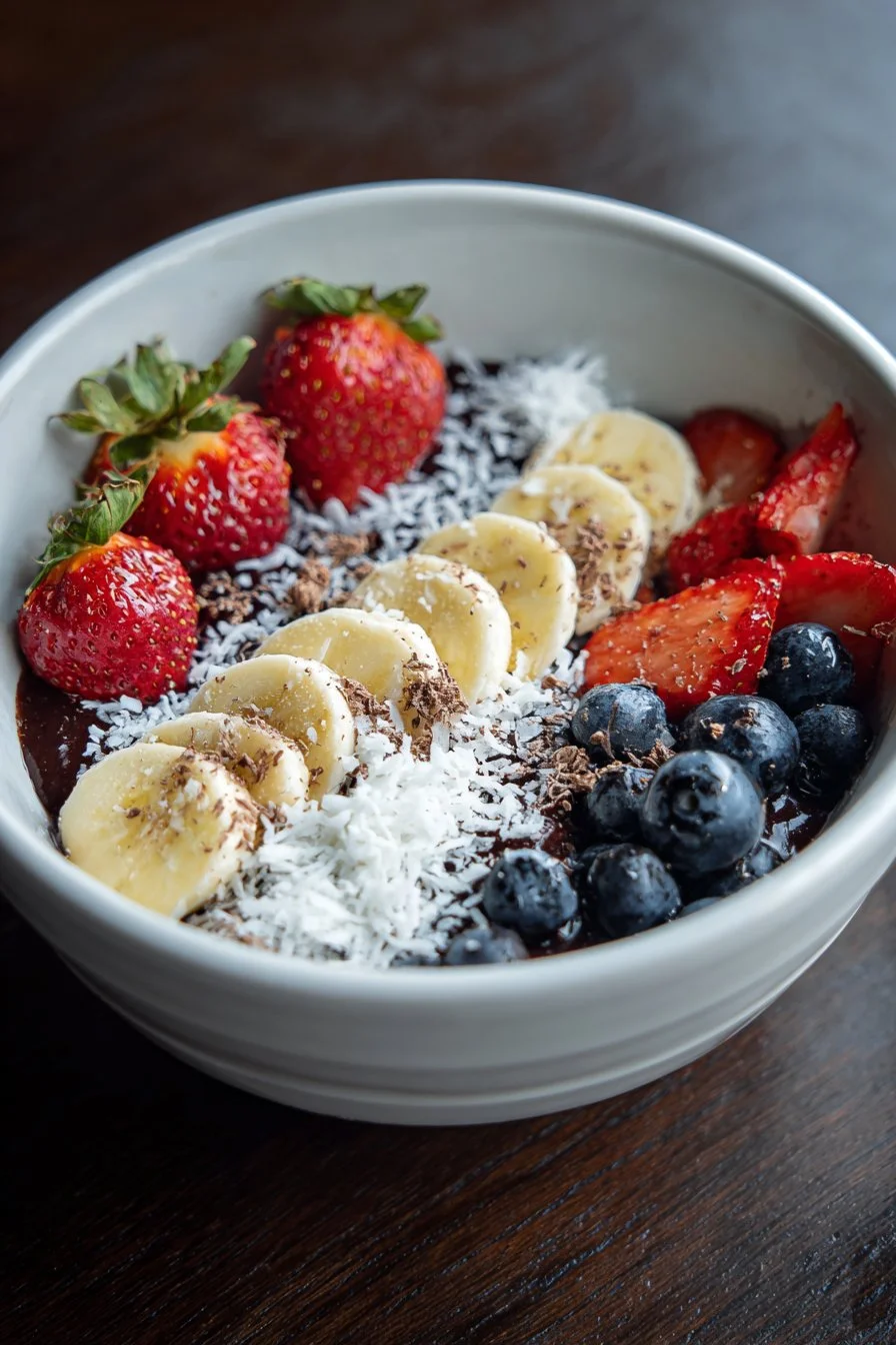 Hausgemachte Acai-Schüssel