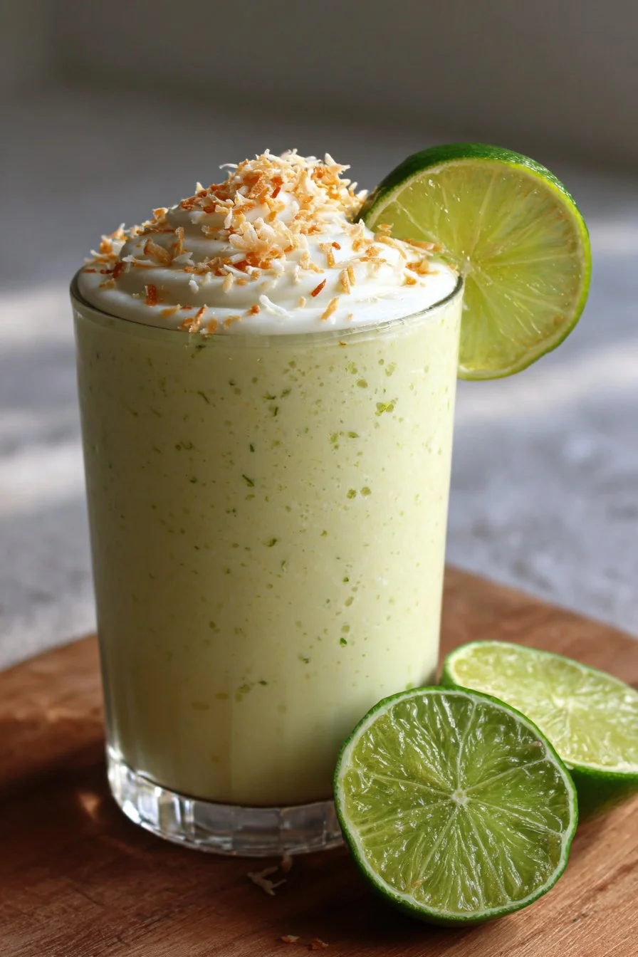 Limonen- und Kokoskuchen-Shake