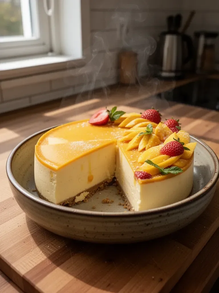 Mango-Cheesecake ohne Backen