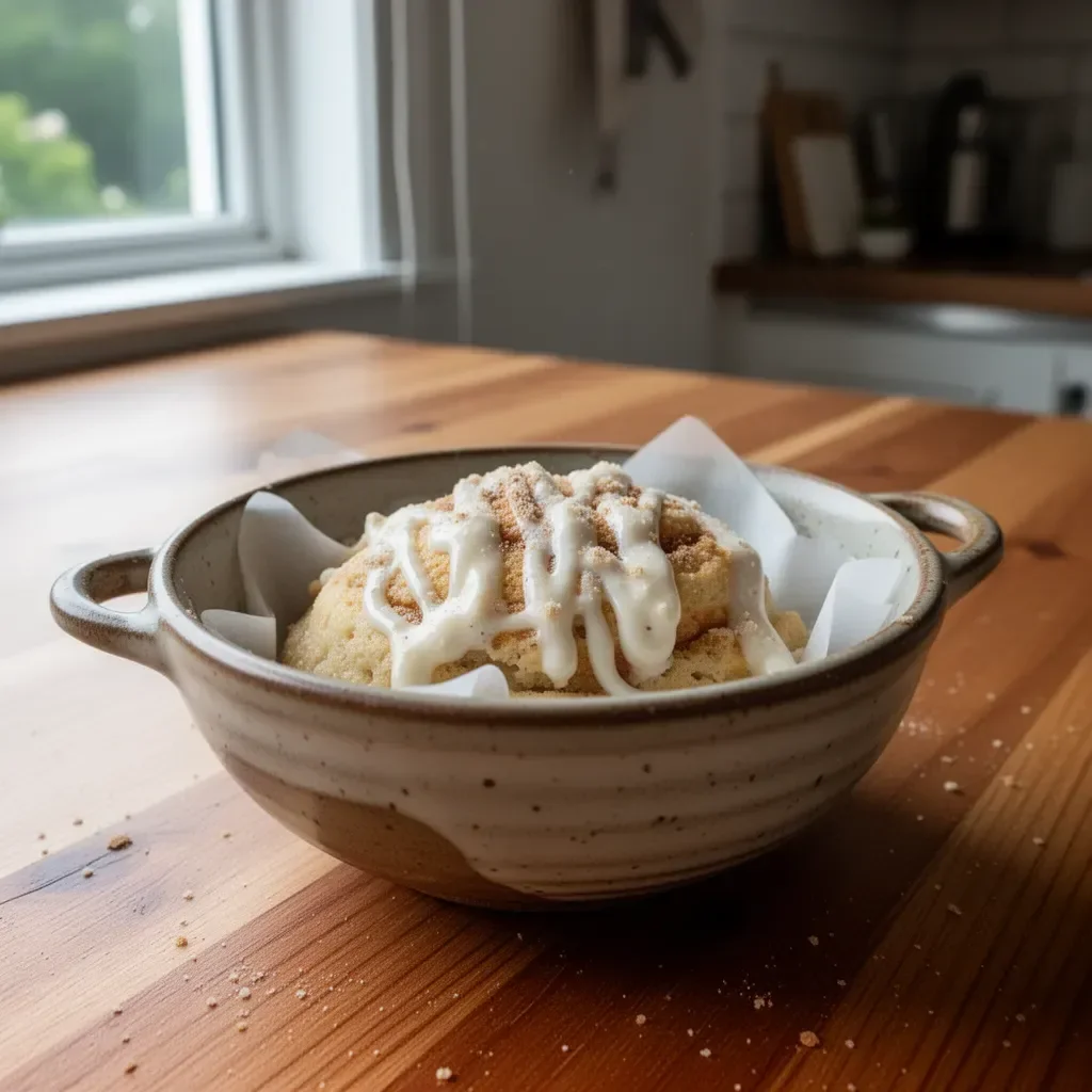 Leckerer Mug Cake mit weniger als 150 Kalorien in einer Tasse