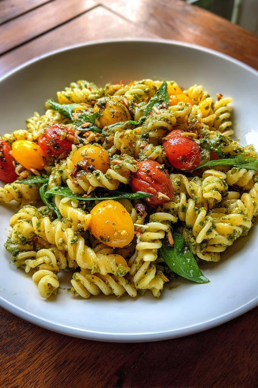 Pasta-Salat mit Pesto
