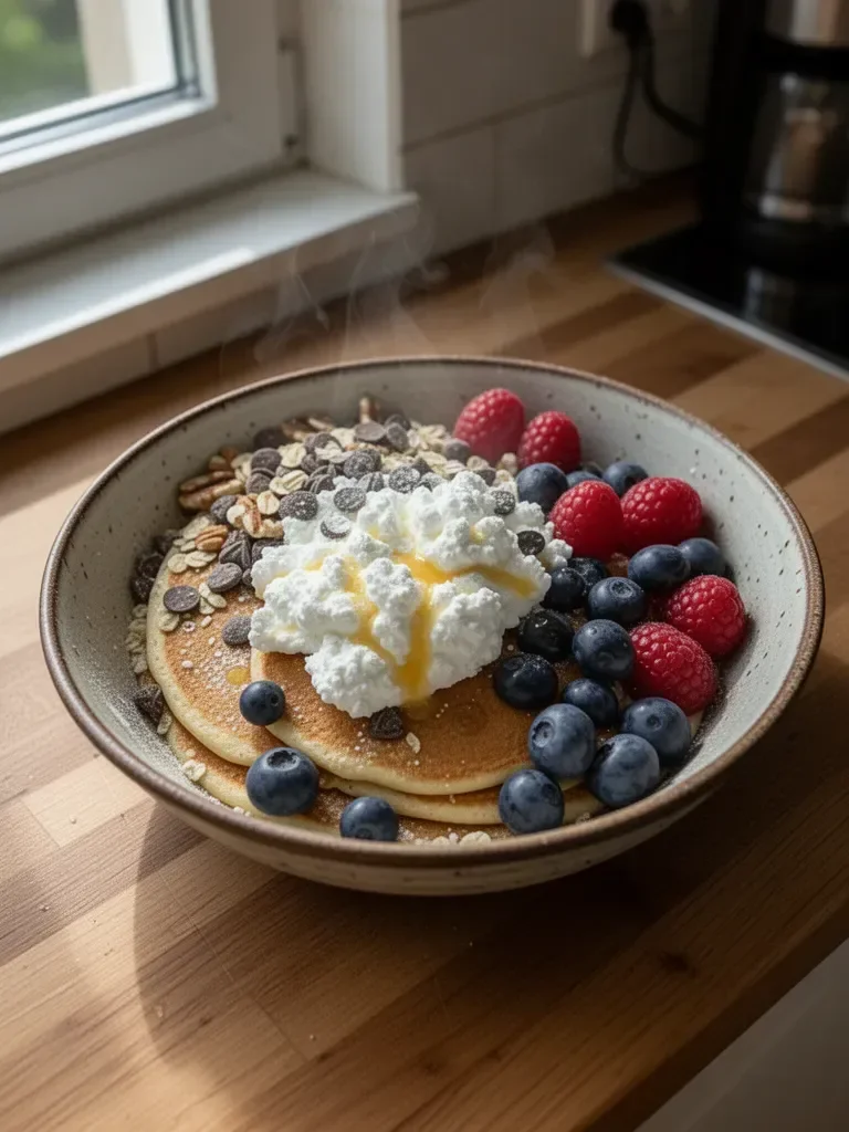 Proteinpfannkuchen-Schüssel
