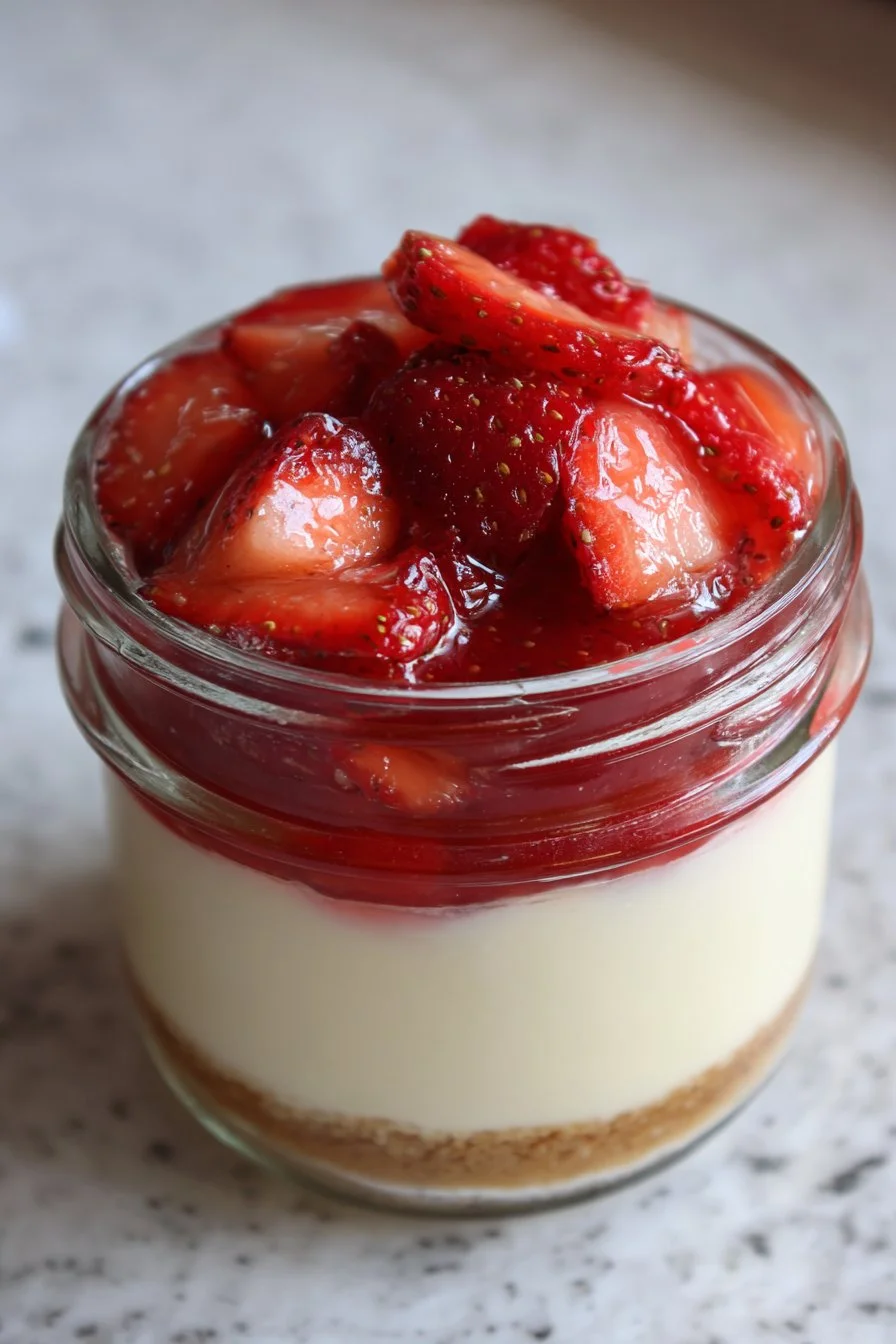 Proteinreicher Käsekuchen im Glas