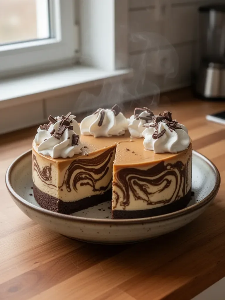 Schokoladenkäsekuchen mit Erdnussbuttercreme
