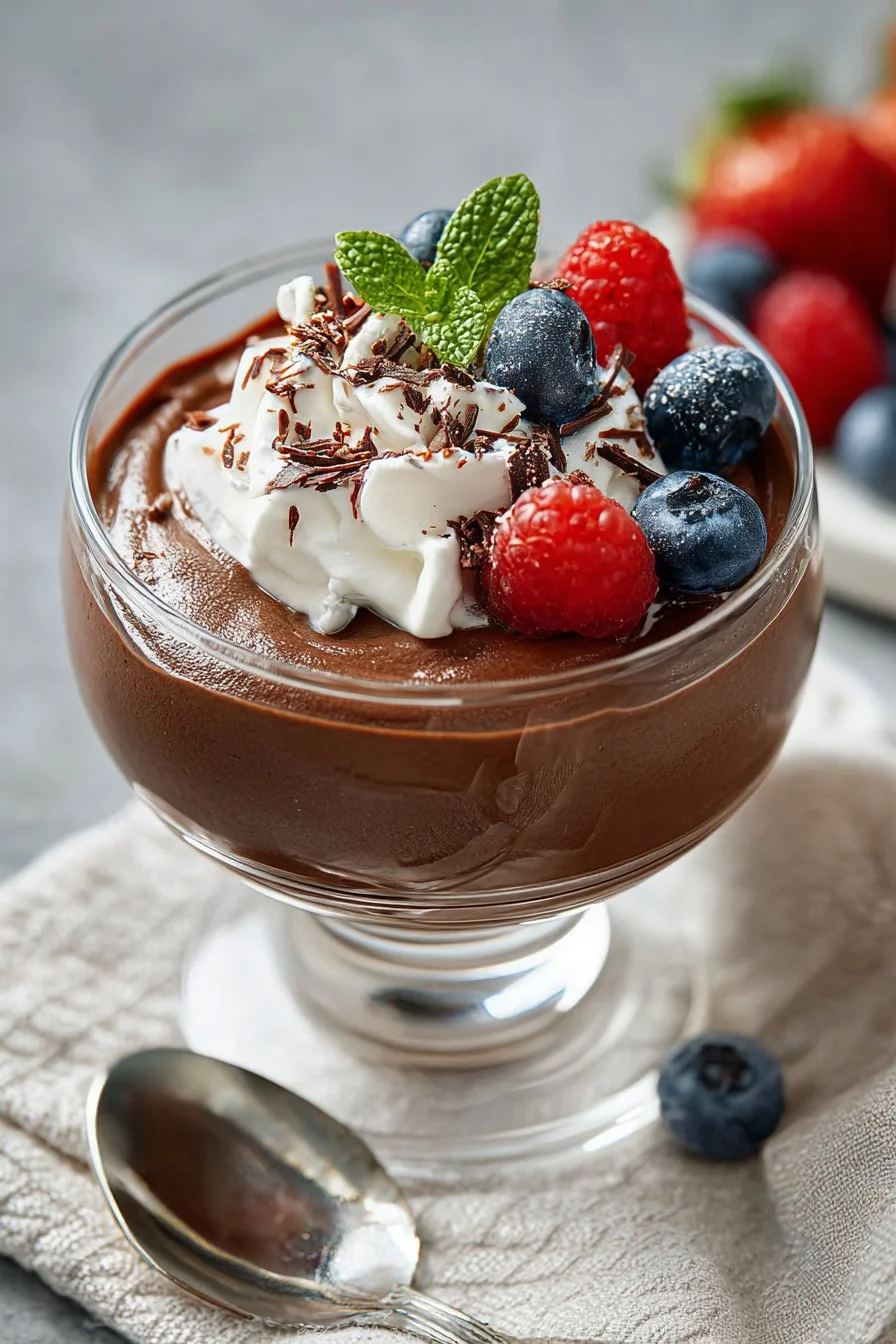 Schokoladenmousse mit griechischem Joghurt