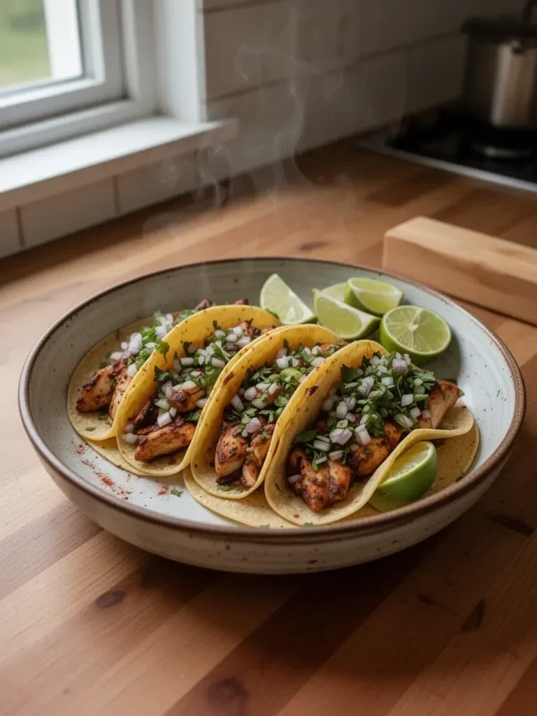 Straßen-Hühnertacos