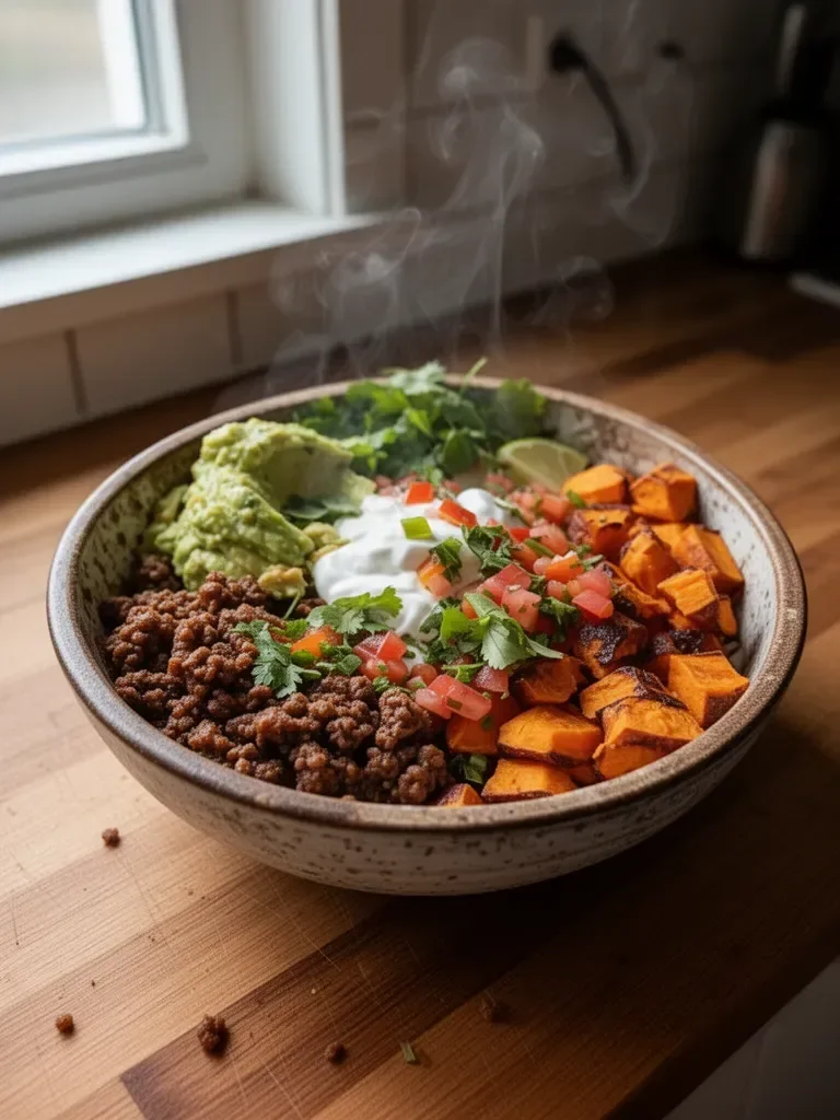 Süßkartoffel-Taco-Schüssel
