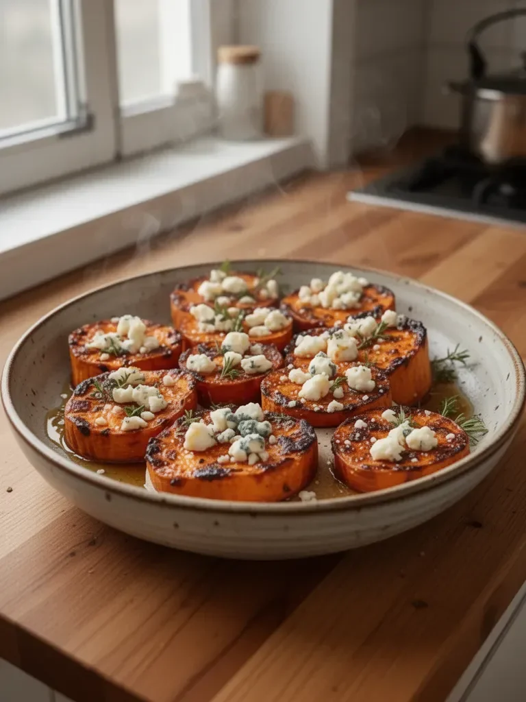 Süßkartoffelscheiben mit Honig