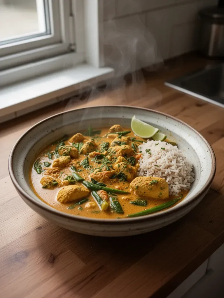 Thailändisches Hühner-Curry mit Kokosnuss