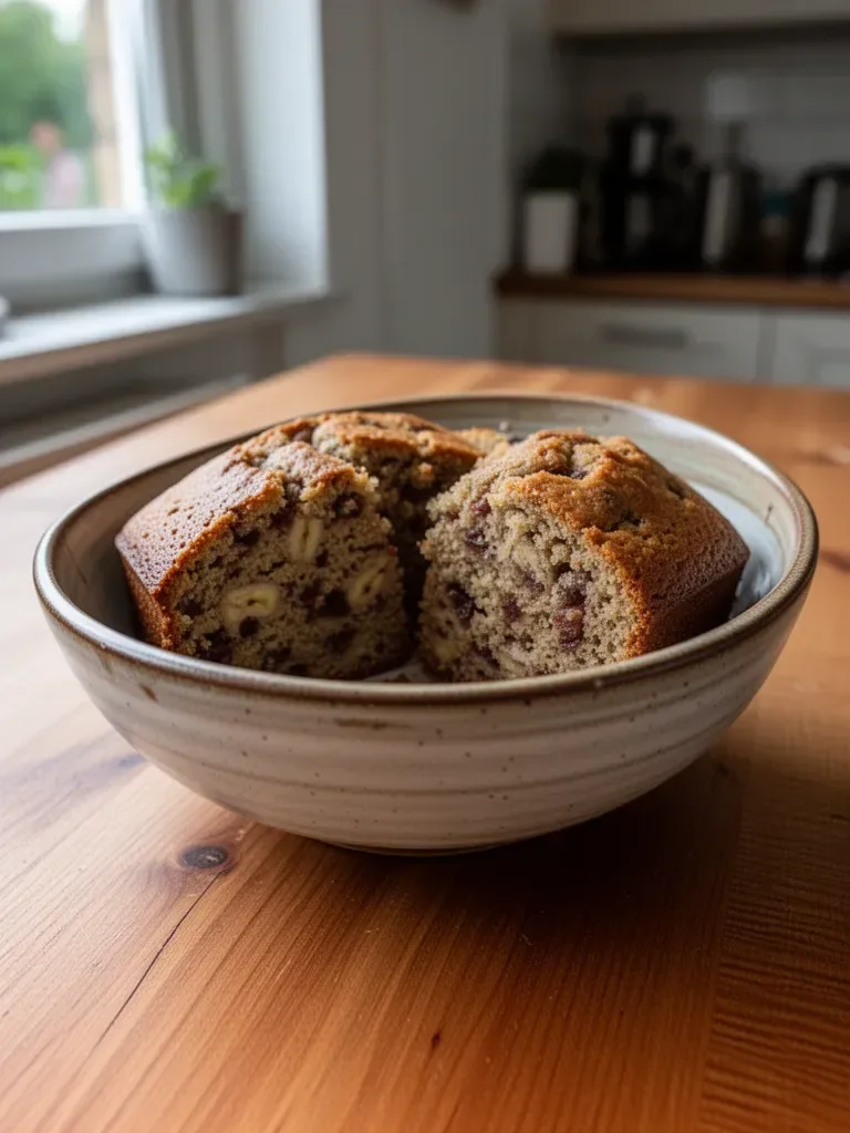 Saftiges Bananenbrot Rezept mit reifen Bananen und Nüssen