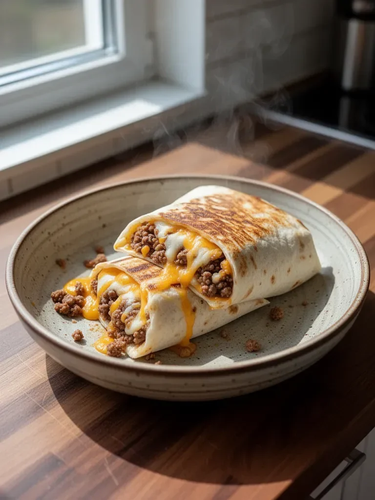 Unwiderstehlicher gegrillter Käse-Burrito