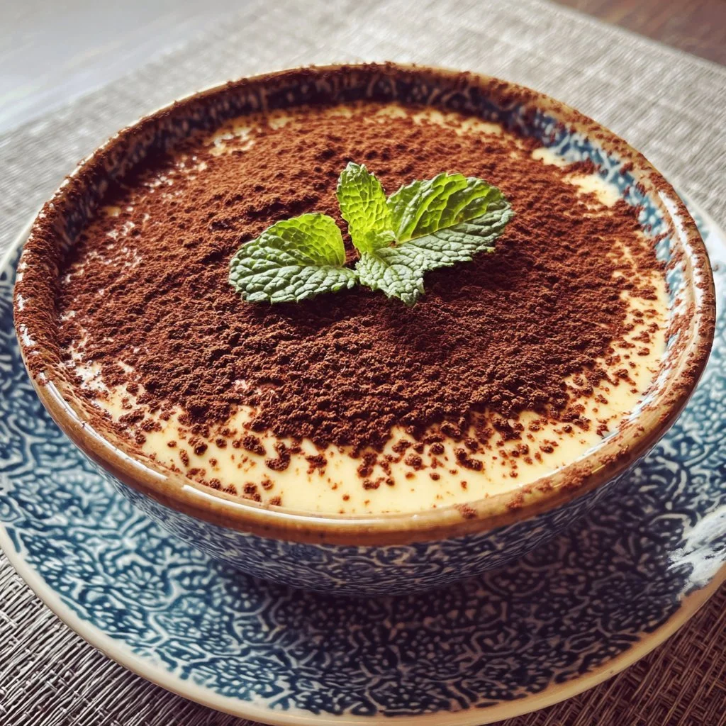 Glutenfreies Chia-Tiramisu-Pudding ohne raffinierten Zucker