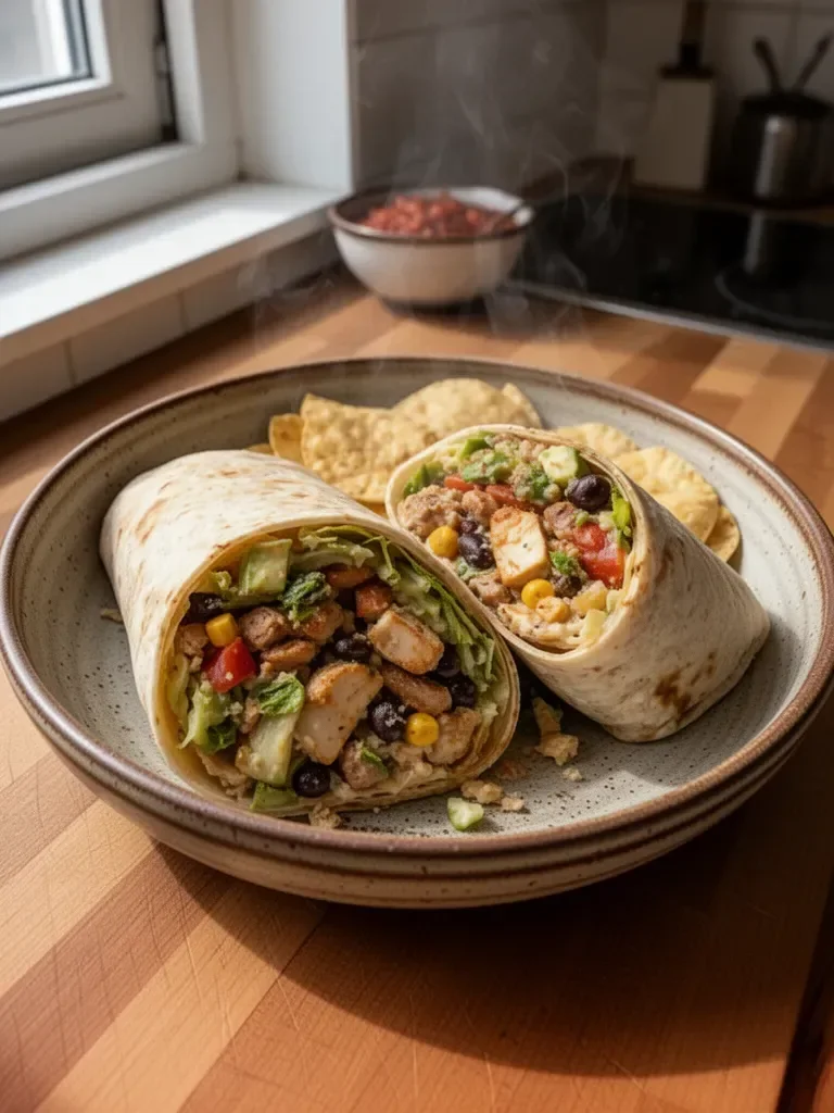 Wrap mit Hühnchen aus dem Südwesten