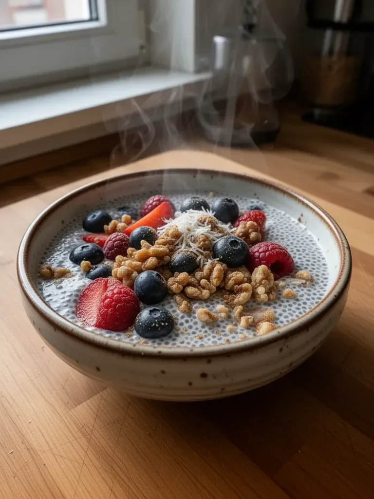 Zuckerfreier Chia-Pudding-Dessert