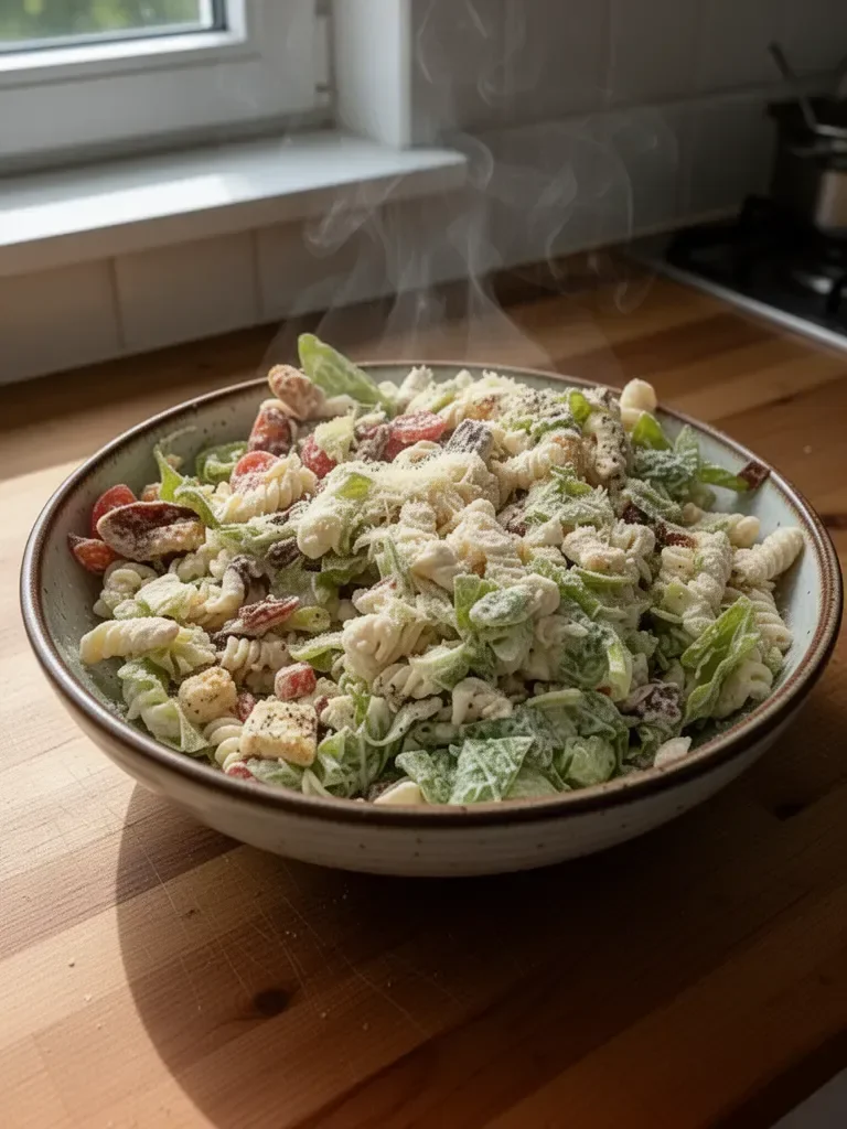 César-Pasta-Salat mit Hühnchen