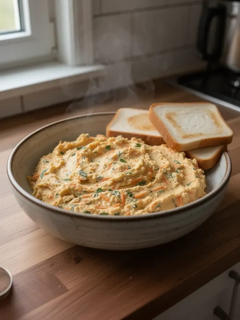 Cremige Hühnerpastete mit Karotte