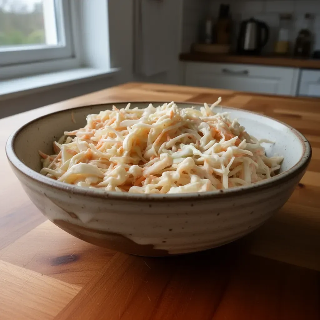 Cremiger Krautsalat mit frischen Zutaten und Dressing