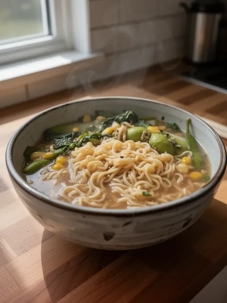 Einfache vegane Ramen