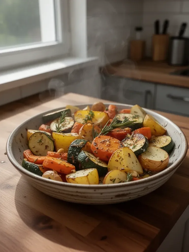 Geröstetes Gemüse mit Knoblauch