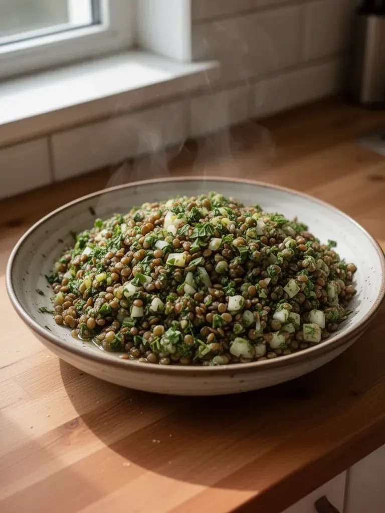 Gesunder Libanesischer Linsensalat