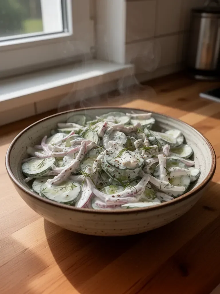 Gurkensalat mit Joghurt