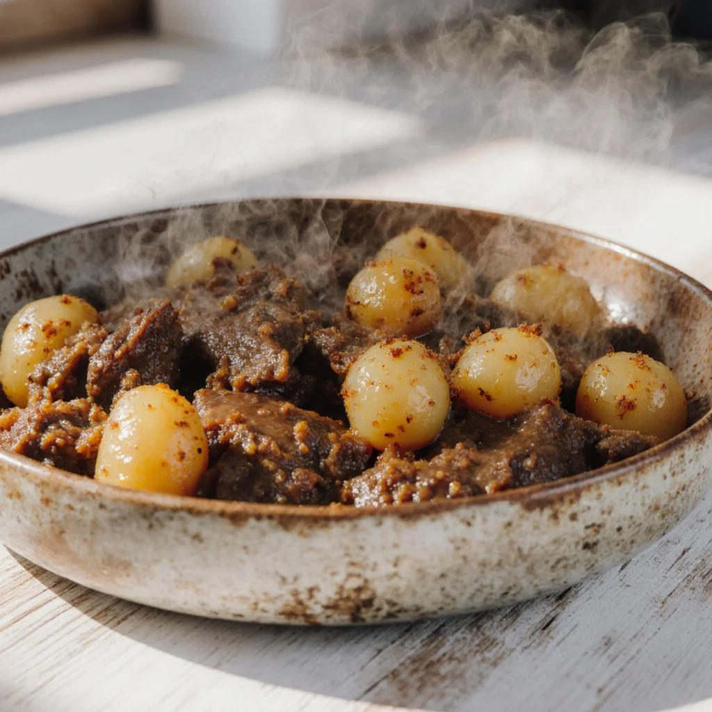 Hackfleisch mit Kartoffeln