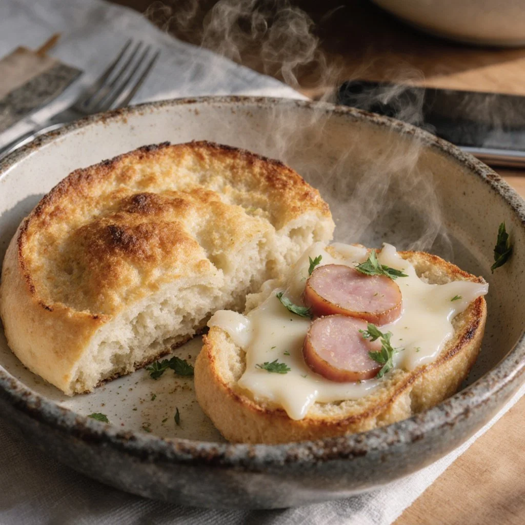 Hähnchenbrust mit Schinken und Käse gefüllt