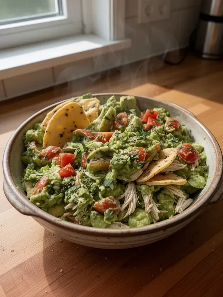 Hühnchen-Guamole-Salat