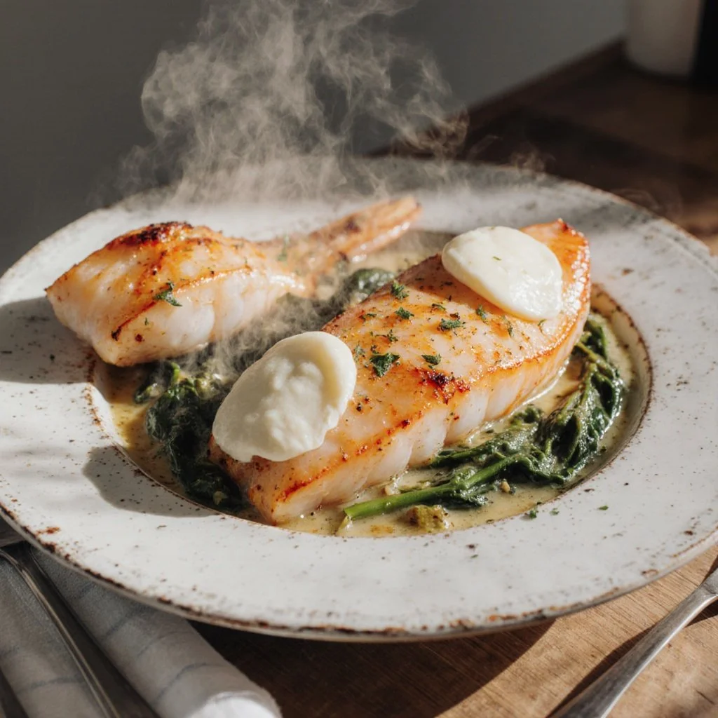 Irresistibler Lachs aus dem Ofen mit Spinat und Mozzarella