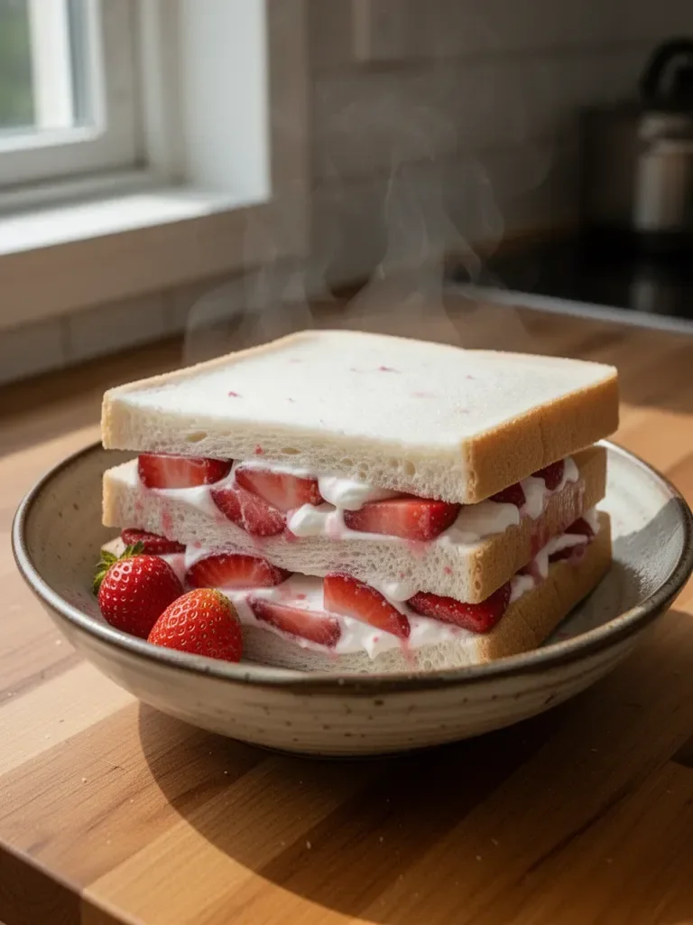 Japanisches Erdbeersandwich