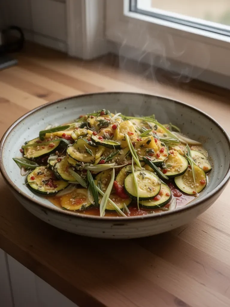 Knoblauch-Zucchini mit Tomate