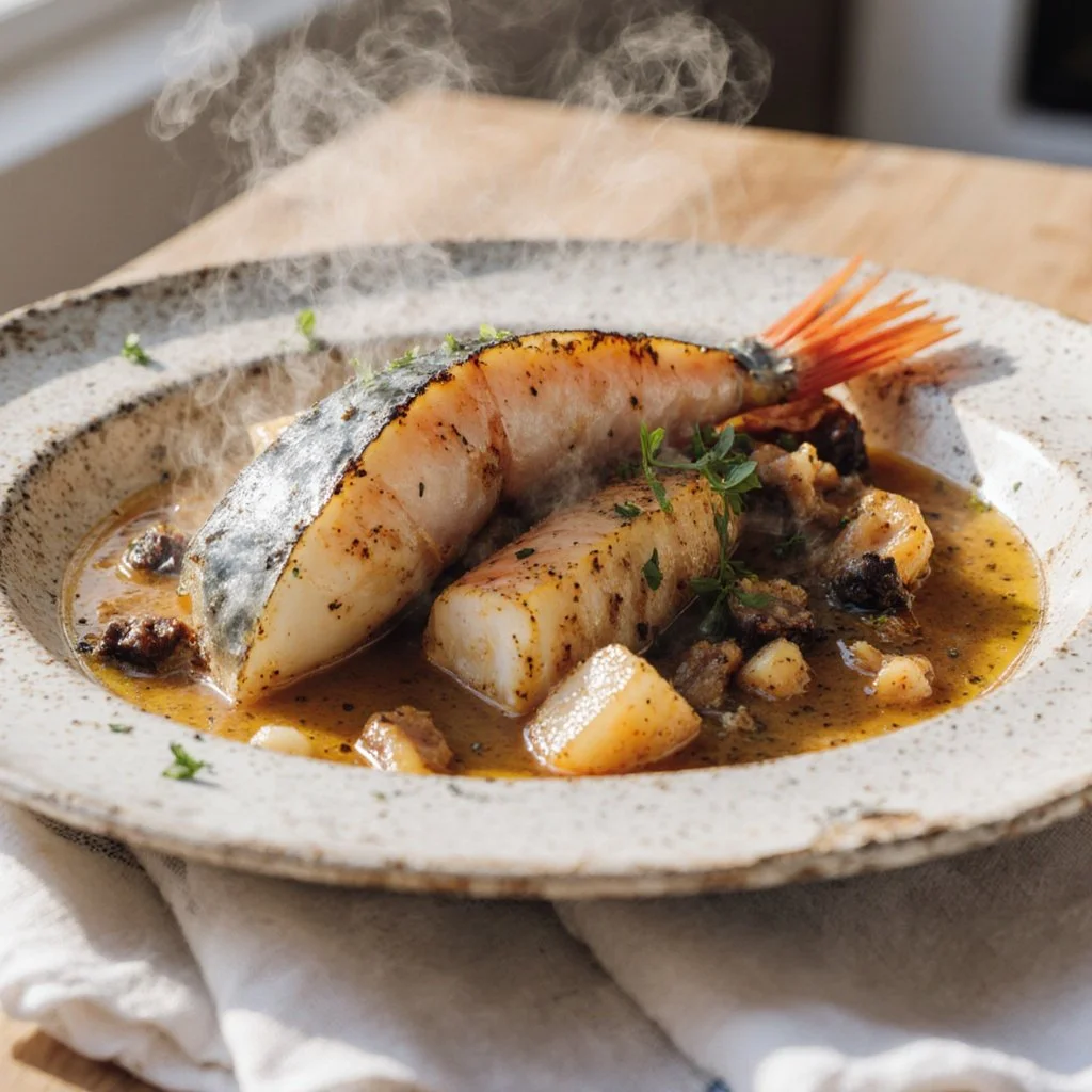 Lachs mit Knoblauch- und Braunzucker-Glasur