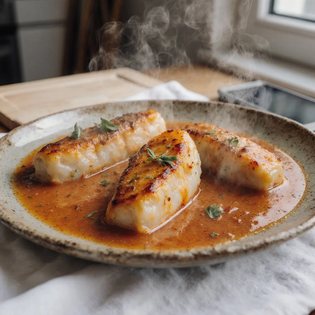 Leckere Lachsfilets in cremiger Sauce