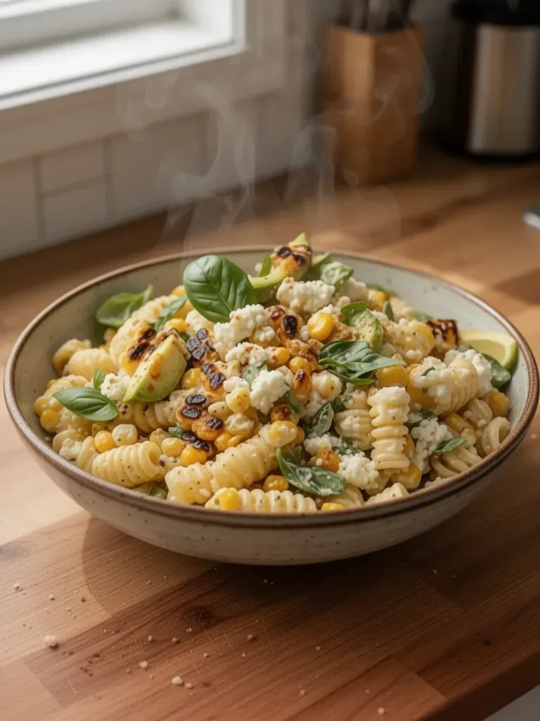 Nudelsalat mit Straßenmais