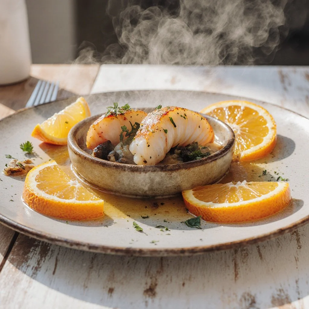 Orangen-glasierter Lachs