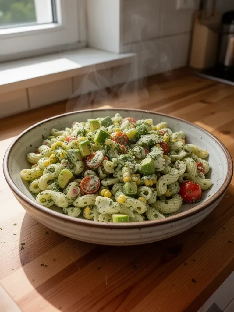 Pasta-Cilantro-Limetten-Salat