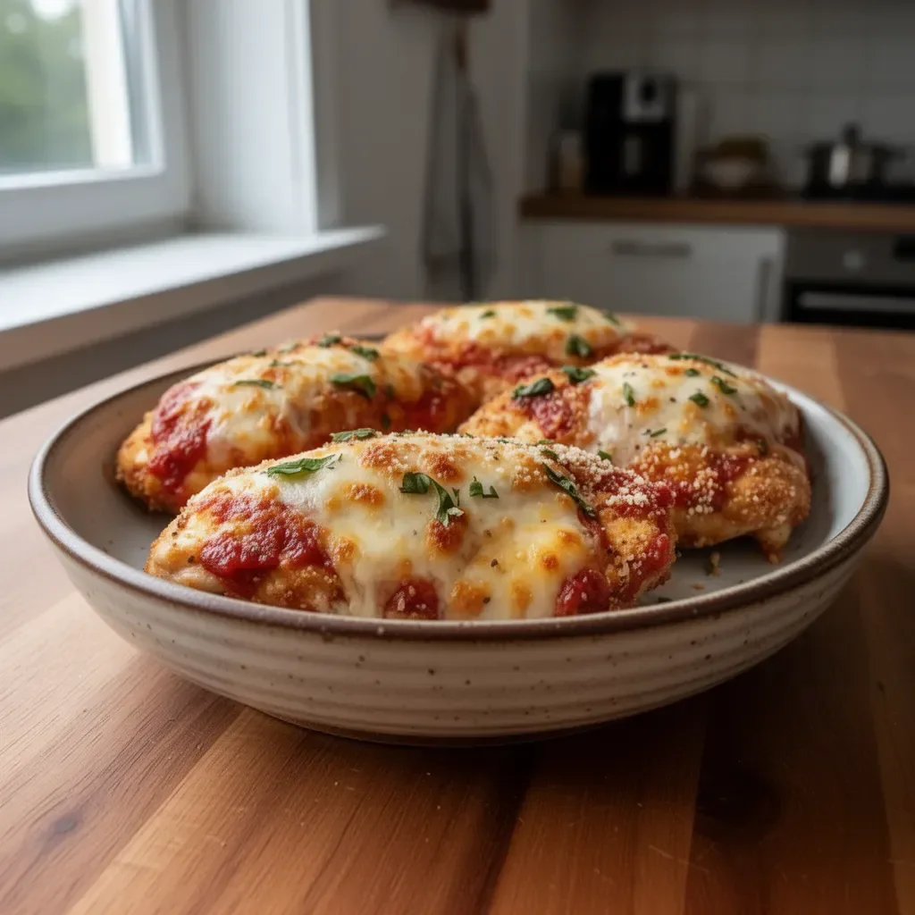 Saftiges Panierhähnchen im Ofen gebacken im Airfryer-Stil