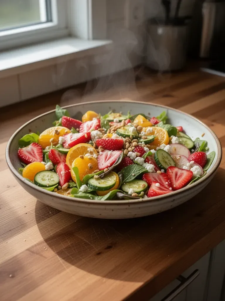 Strahlender Frühlingssalat mit Zitrus-Vinaigrette
